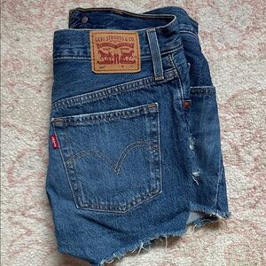 Levi's Classic Blue Cutoff Shorts